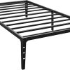 Queen Size Modern Rustic White Pine Bed Frame with Box Spring Required 3