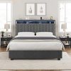 Loft Bed with Desk and Shelves Metal Frame for Teens and Adults 4