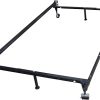 18 Inch Tall Heavy Duty Queen Metal Bed Frame with Steel Slats 4