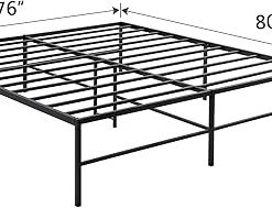 VECELO 18 Inch Metal Platform Bed Frame King Size No Box Spring Needed 2