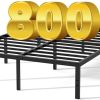 Rolanstar Twin Bed Frame with 4 Storage Drawers and Charging Station 3