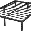 Twin Over Twin Metal Bunk Bed Frame with Guard Rails for Home 3