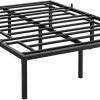 Queen Size Metal Bed Frame Heavy Duty Steel Slat Mattress Foundation