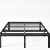 Full Size Upholstered Bed Frame with Headboard and LED Lights 4