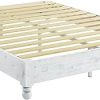 Mid Century Modern Lexicon Queen Bed Frame with Headboard, Easy Setup 4