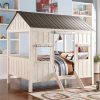 Stackable Twin Wooden Bed Frame Easy to Assemble Solid Pine Design 3