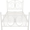 Unikito Full Bed Frame with LED Light and Storage Headboard Black 4