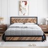 Full White Wood Platform Bed Frame with Headboard No Box Spring Needed 3 Full White Wood Platform Bed Frame with Headboard No Box Spring Needed 3