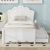 Queen Size Bed Frame with Storage and USB Ports, Metal Platform 4