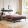 Modern Velvet Queen Bed Frame with Tufted Headboard and LED Light  
Grey Queen Bed Frame with 4 Storage Drawers and Wooden Slats 3