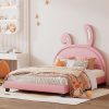 Twin Size Floating Wood Platform Bed Frame Modern Design Espresso 4