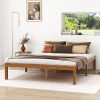 Bellemave Twin Corner Bed Frame with Storage and Desk, Natural White 3