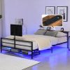 Modern Twin Size Upholstered Platform Bed Frame with Storage 4