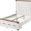 VECELO Full Size Metal Bed Frame with Headboard and Footboard Support 3