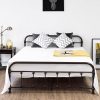 Bentley 14 Inch Metal Platform Bed Frame in Black with Underbed Storage 3