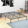 Queen Velvet Bed Frame with Big Headboard and Storage in Beige 4 Queen Velvet Bed Frame with Big Headboard and Storage in Beige 4