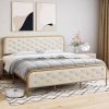 Queen Bed Frame with Wooden Headboard and Footboard – Easy Assembly 3