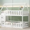 Merax Full Size Upholstered Teddy Fleece Platform Bed in Beige 4