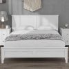 Twin Size House-Shaped Bed with Trundle and Fence Guardrails in Grey 4