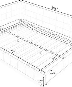 Queen Size L-Shaped Velvet Daybed with Storage Drawers for Bedroom 2