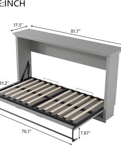 Merax Twin Size Murphy Bed Chest with Storage for Kids and Guests 2