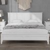 Queen Size Platform Bed Frame with Headboard Solid Wood Easy Assembly