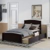 Topeakmart Queen Size Upholstered Bed Frame with Tufted Headboard 3