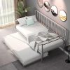 KOMFOTT Twin Daybed with Trundle and Metal Frame for Guest Rooms