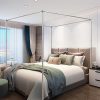 Upholstered Queen Bed Frame with 2 Storage Drawers in Black 4