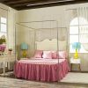 HOOMIC Queen Size Upholstered Bed Frame with Headboard in Beige 4
