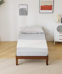 Twin Size Bunk Bed Frame Solid Wood Heavy Duty Mattress Foundation