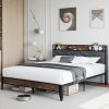 Double Twin House Floor Bed with Guardrails and Wood Frame in White 3