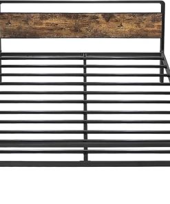 Queen Bed Frame with Headboard and Storage No Box Spring Required 2