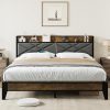 Merax Queen Size Murphy Bed with Cabinets for Guest Room or Office 3