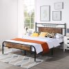 Full Size Upholstered Storage Bed with Tufted Headboard in Gray 3