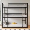 Luspaz Full Size Platform Bed with Adjustable Trundle and Headboard 3