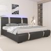 YITAHOME Queen Bed Frame with Storage Headboard and Charging Station 4