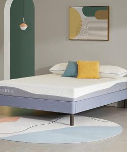 BDEUS 14 Inch Wooden Platform Bed Frame Queen Size Tool-Free Assembly 2