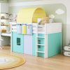 White Solid Wood Full Size Platform Bed with Headboard and Footboard 4