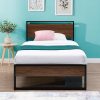 Bellemave Full Size Loft Bed with Desk and Storage for Kids 3