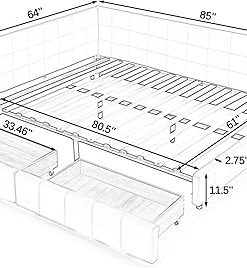 L Shaped Corner Velvet Daybed with 2 Storage Drawers for Bedroom 2