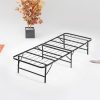 Floating Bed Frame Full with Storage Headboard and LED Lights 3