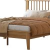 Full Size Bed Frame with LED Lights USB Ports Adjustable Headboard 4