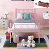 Modern Farmhouse Metal Twin Platform Bed by Modway in White 4