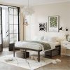 ZINUS Judy Queen Upholstered Platform Bed Frame with Wood Slats 3