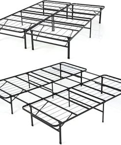 Giantex Portable Bed Frame Queen King Size Tool-Free Assembly 660 LBS 2