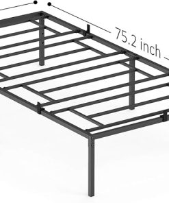 Heavy Duty Twin Metal Bed Frame with Steel Support Easy Assembly 2