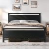 Scandinavian Natural Wood Bed Frame for Modern Bedrooms  
Solid Wood Japanese Platform Bed with Storage Drawers  
12 Inch Tall Wooden Floor Bed Frame for Queen Size Bedrooms 3