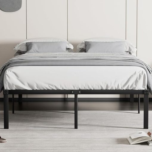 VECELO 16" Queen Size Metal Platform Bed Frame with Heavy Duty Steel