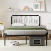 Heavy Duty Full Bed Frame with Steel Slats – Easy Assembly Noise Free 3